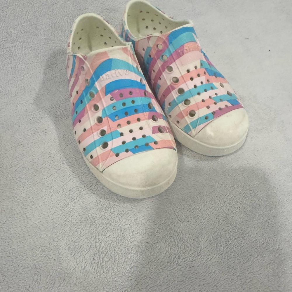 Native Shoes Pink and Blue Playful Sneakers
